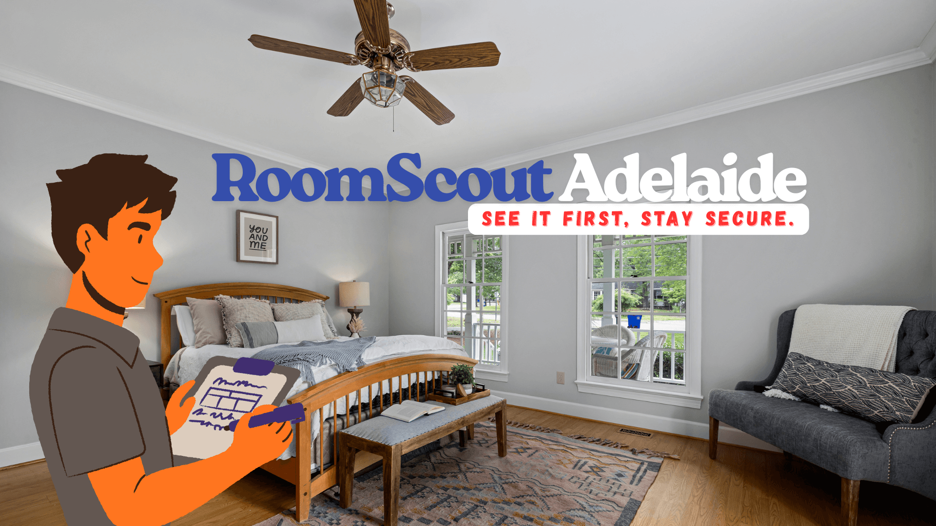 A room being inspected before a student arrives